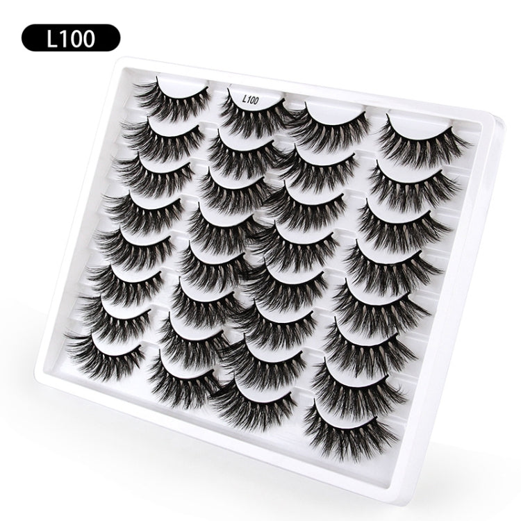 16pairs /Box Natural Long False Eyelashes Fluffy 3D Mink Lashes