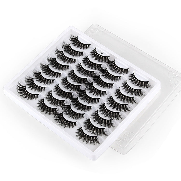 16pairs /Box Natural Long False Eyelashes Fluffy 3D Mink Lashes