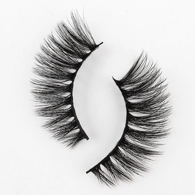 16pairs /Box Natural Long False Eyelashes Fluffy 3D Mink Lashes