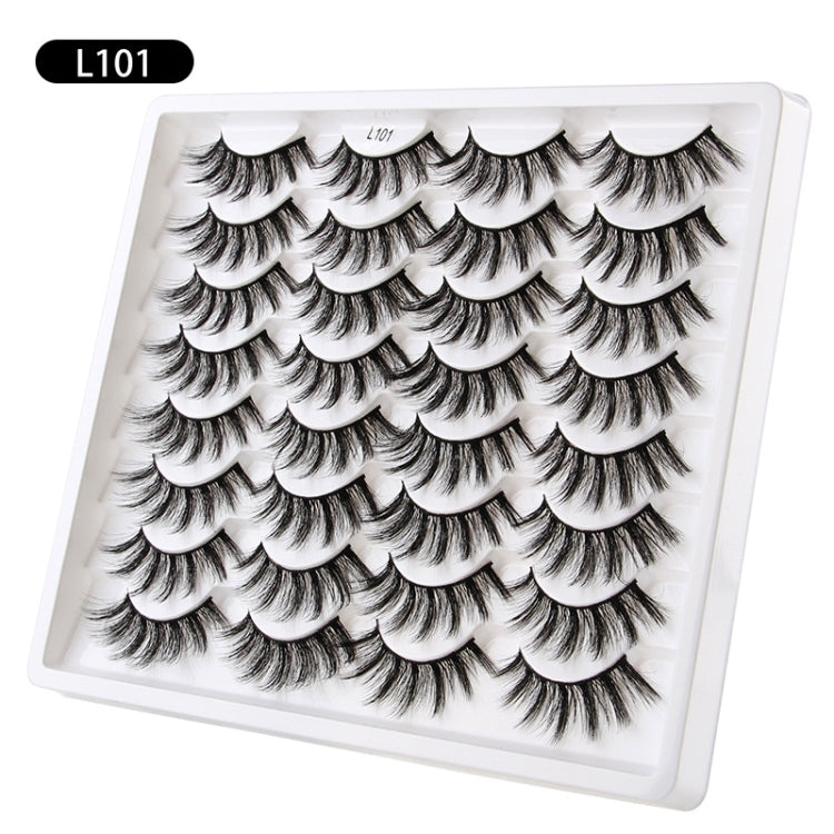 16pairs /Box Natural Long False Eyelashes Fluffy 3D Mink Lashes