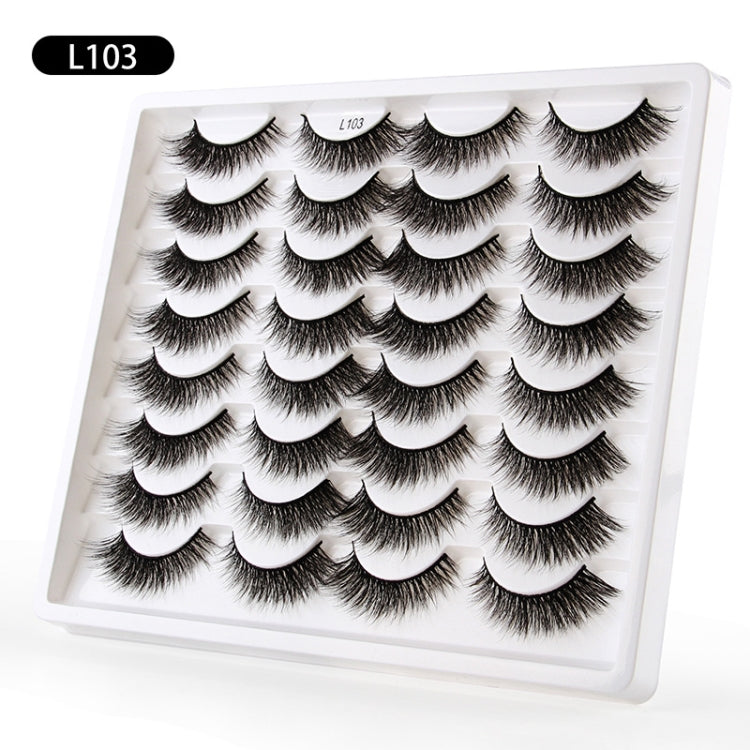 16pairs /Box Natural Long False Eyelashes Fluffy 3D Mink Lashes