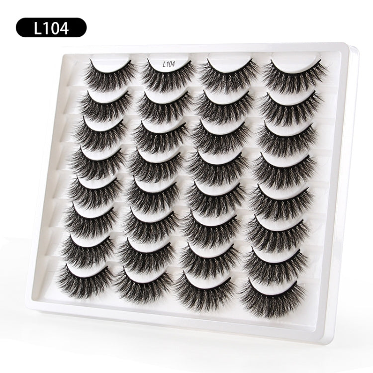 16pairs /Box Natural Long False Eyelashes Fluffy 3D Mink Lashes