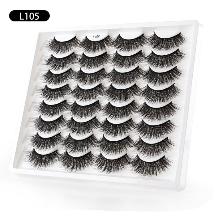 16pairs /Box Natural Long False Eyelashes Fluffy 3D Mink Lashes