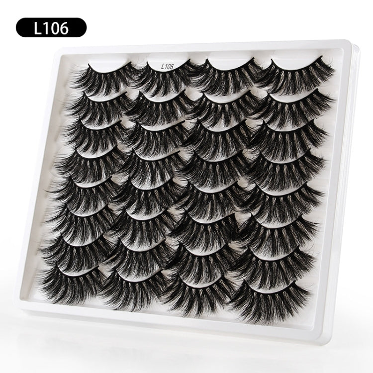 16pairs /Box Natural Long False Eyelashes Fluffy 3D Mink Lashes