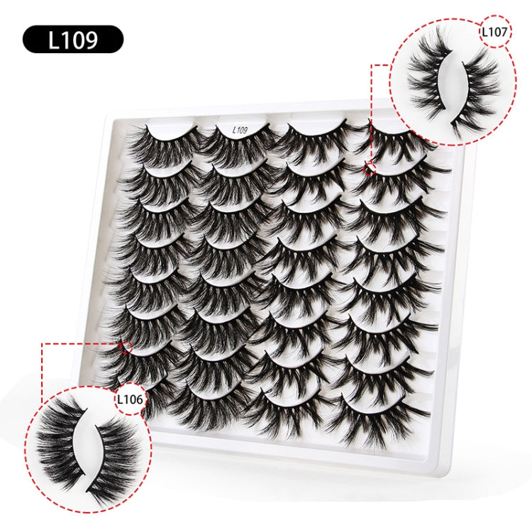 16pairs /Box Natural Long False Eyelashes Fluffy 3D Mink Lashes