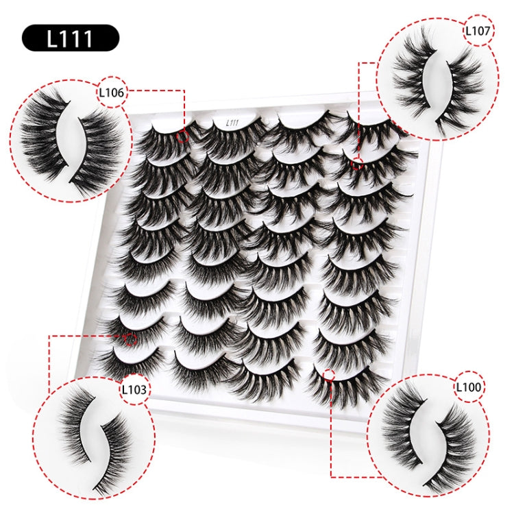 16pairs /Box Natural Long False Eyelashes Fluffy 3D Mink Lashes