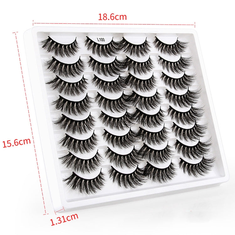 16pairs /Box Natural Long False Eyelashes Fluffy 3D Mink Lashes