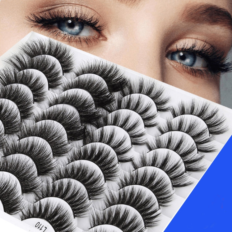 16pairs /Box Natural Long False Eyelashes Fluffy 3D Mink Lashes