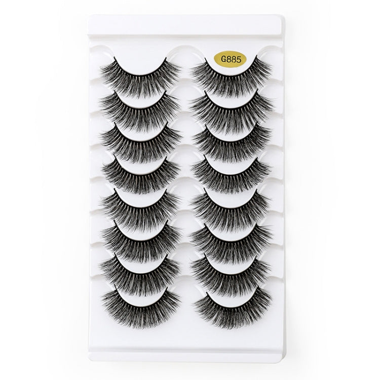 8pairs /Box Naturally Thick Eyelashes Large Curvature Curling False Eyelashes