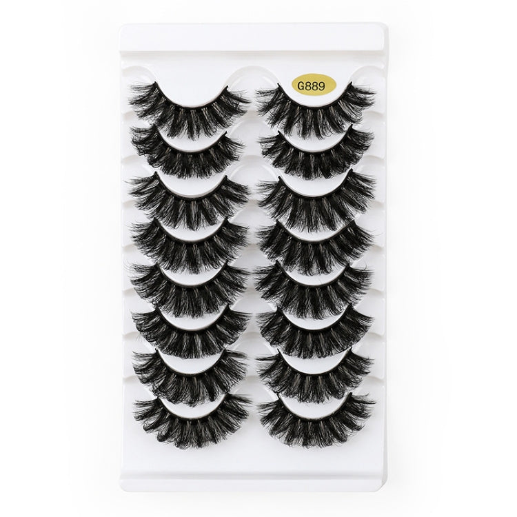 8pairs /Box Naturally Thick Eyelashes Large Curvature Curling False Eyelashes