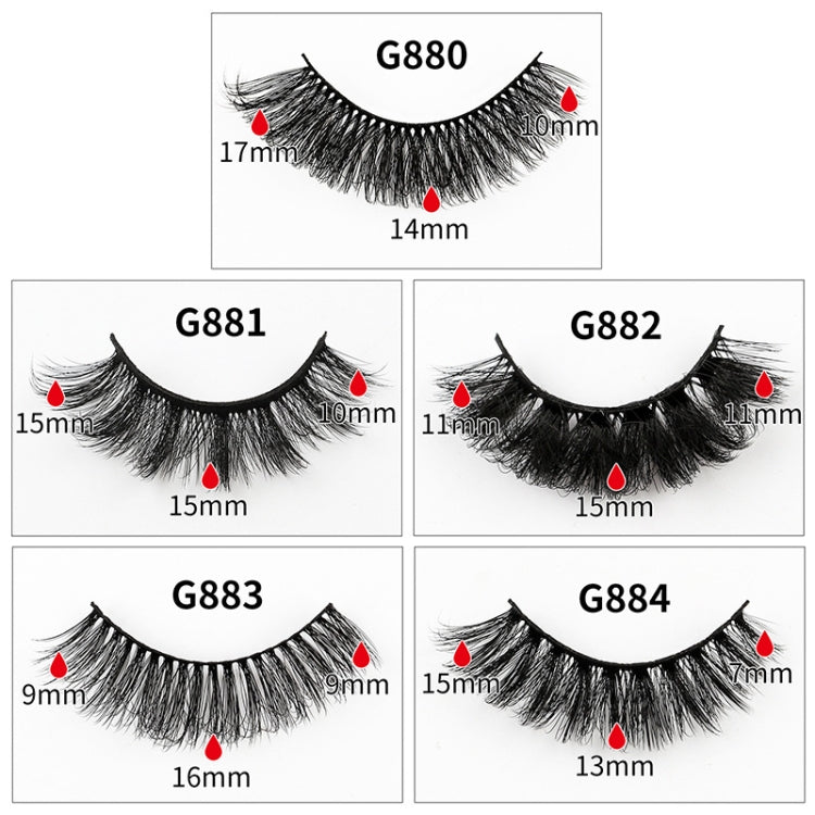 8pairs /Box Naturally Thick Eyelashes Large Curvature Curling False Eyelashes
