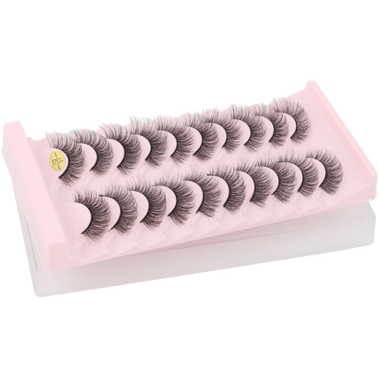 10pairs /Box Russian Strip Lashes 7D Imitation Mink Volume Fluffy Natural False Eyelashes