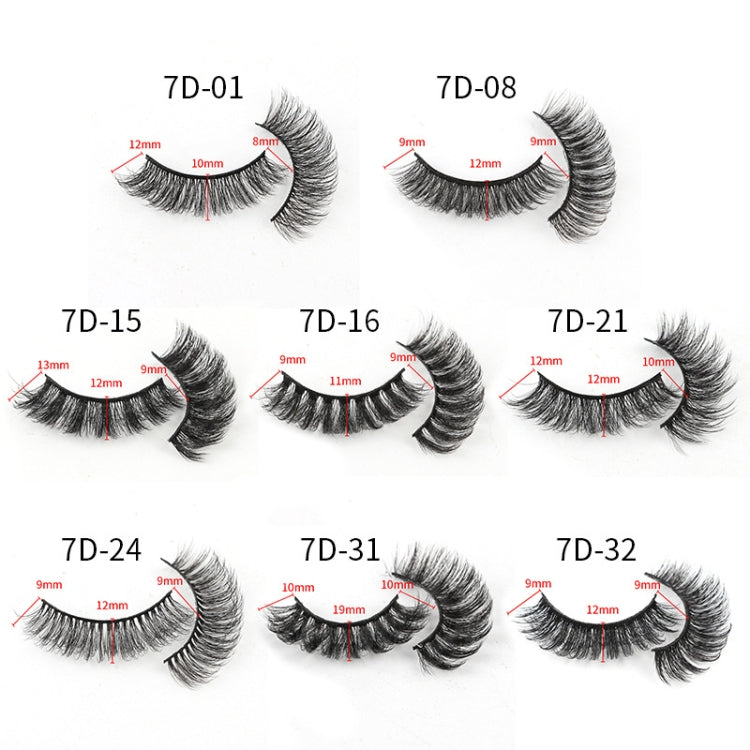 10pairs /Box Russian Strip Lashes 7D Imitation Mink Volume Fluffy Natural False Eyelashes