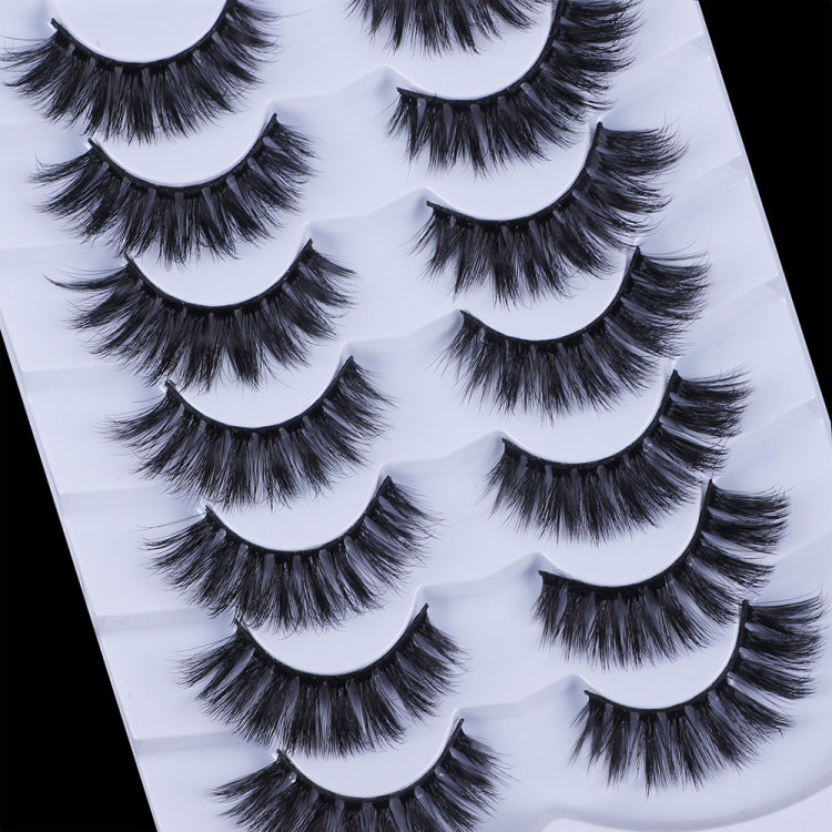 7pairs /Box Faux Mink False Eyelashes C-Curved Elongated Eyelashes