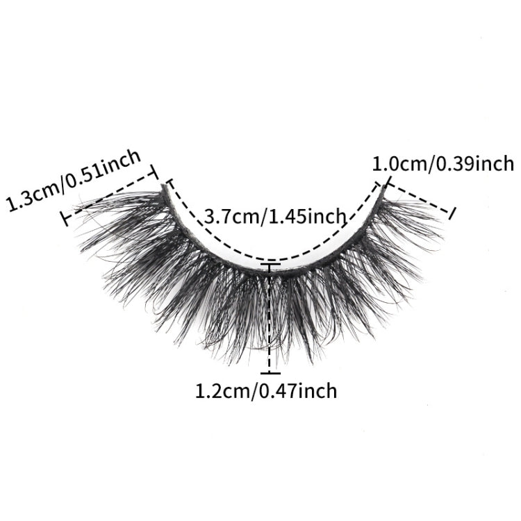 7pairs /Box Faux Eyelashes Natural Fluffy 3D Mink Lengthen Eyelashes