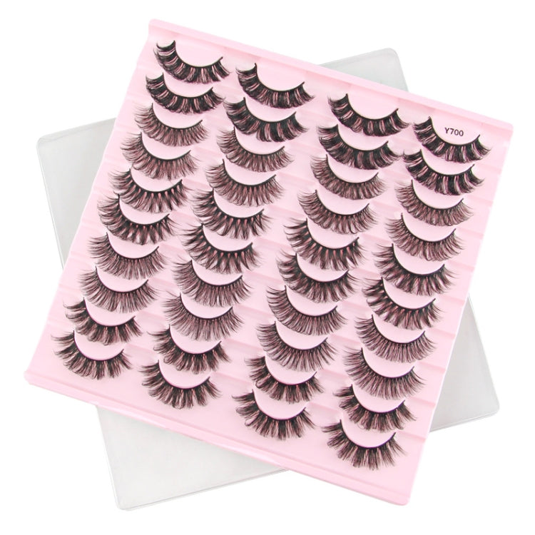 20pairs /Box Naturally Make Up Curling False Eyelashes Russian Strip Lashes