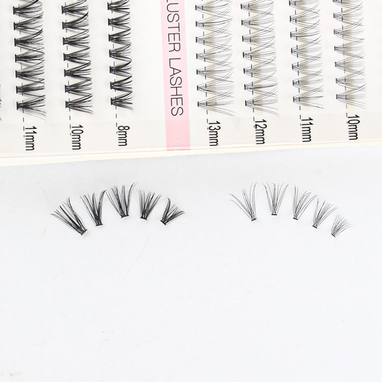 10rows /Box 10D+20D Naturally Thick Grafted Eyelashes 0.07 Single Cluster Implanted False Eyelashes