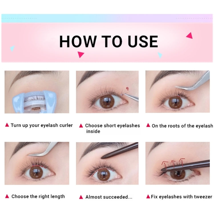 10rows /Box 10D+20D Naturally Thick Grafted Eyelashes 0.07 Single Cluster Implanted False Eyelashes
