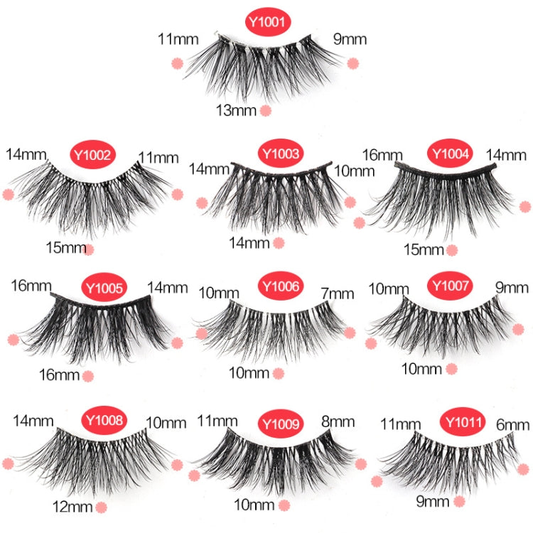 10pairs /Box Half False Eyelashes With Transparent Stems Natura Extension Lashes