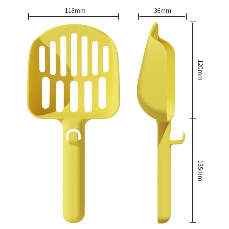 Long Handle Hangable Litter Scoop With Large Hole Cat Cleaning Products