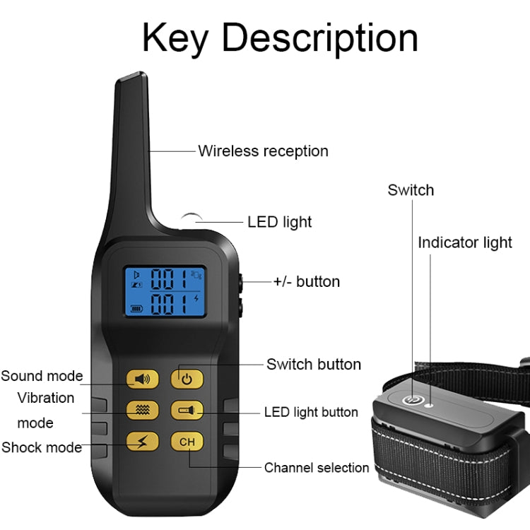 Pet Smart Electric Shock Training Waterproof Collar Dog Training Device