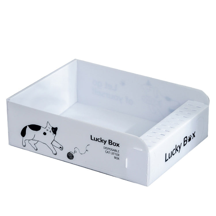 Portable Disposable Cat Litter Pan Open No Wash Litter Tray