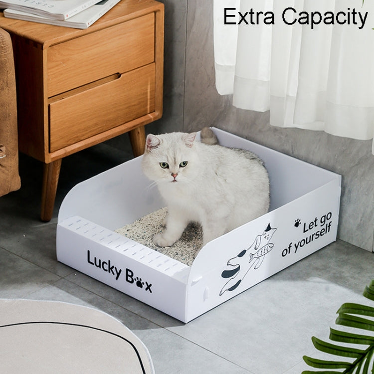 Portable Disposable Cat Litter Pan Open No Wash Litter Tray