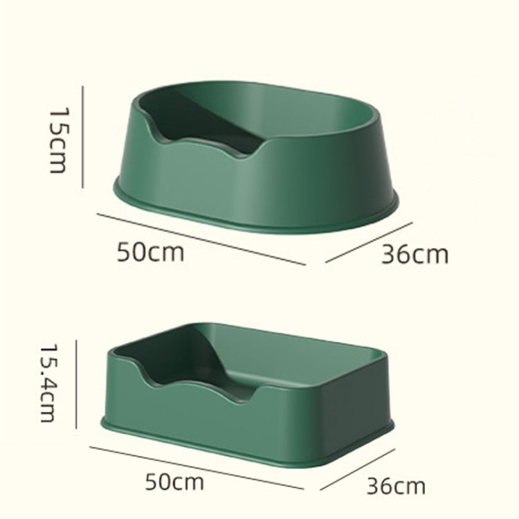 Open Litter Pan Large Capacity Plastic Pet Kennel