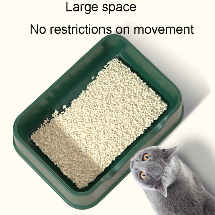 Open Litter Pan Large Capacity Plastic Pet Kennel