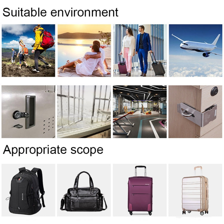Outdoor Travel Backpack Password Hanging Lock Zinc Alloy Suitcase Anti-theft Lock
