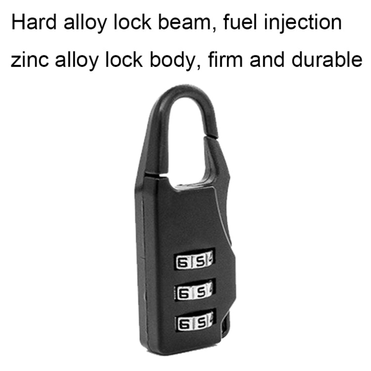 Outdoor Travel Backpack Password Hanging Lock Zinc Alloy Suitcase Anti-theft Lock
