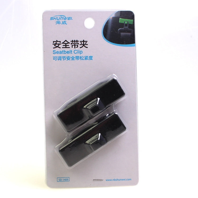 SHUNWEI 1pair Car Safety Belt Limiter Anti-Stranglehold Clip