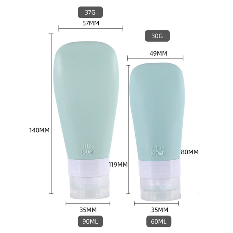 14 In 1 Toiletries Travel Bottles Set Leak Proof Silicone Squeezable Shampoo Dispenser