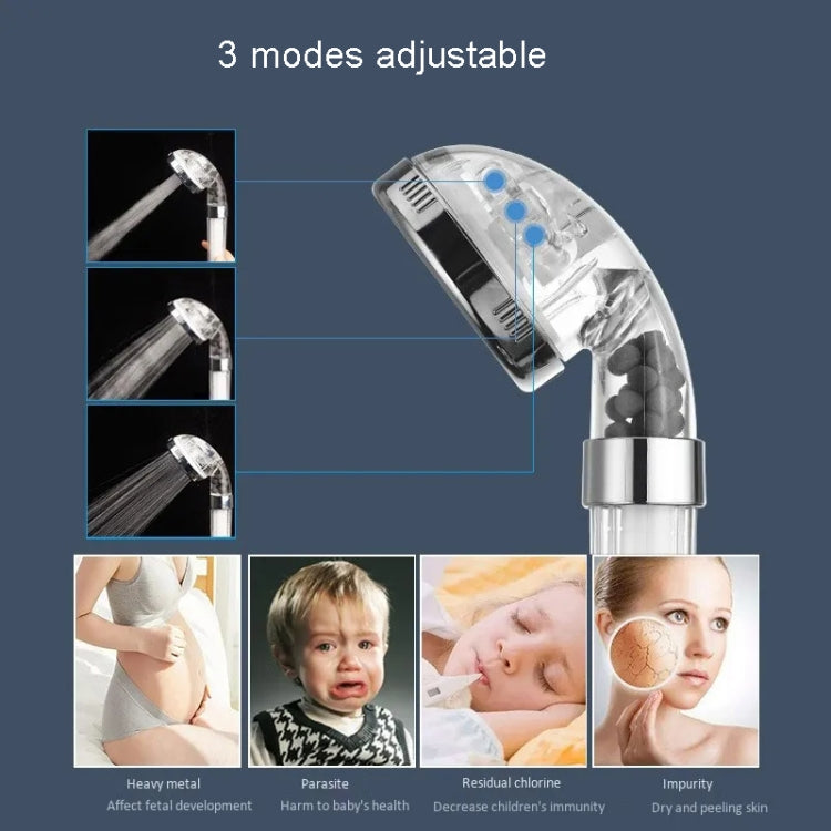 Water Filter Shower Head Home PP Cotton Filter Booster Handheld Lotus Flush