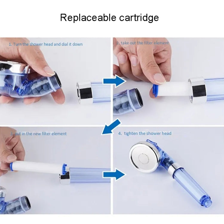 Water Filter Shower Head Home PP Cotton Filter Booster Handheld Lotus Flush