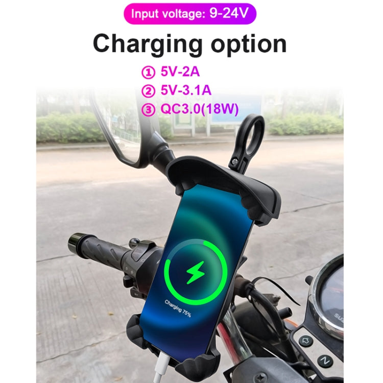 Motorcycle Sunshade Rainproof Mobile Phone Holder