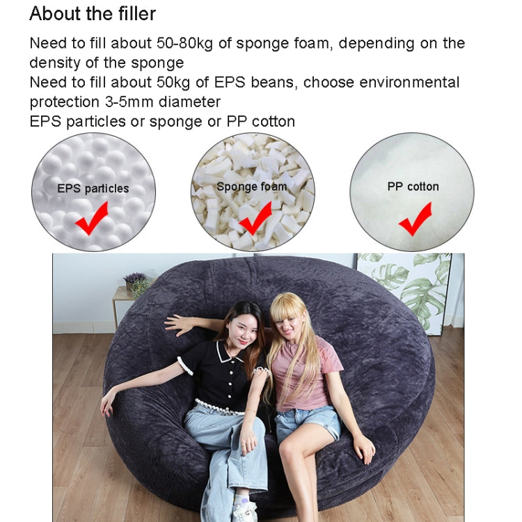 Lazy Sofa Bean Bag Living Room Simple Sofa Tatami Fabric Cover Without Filler