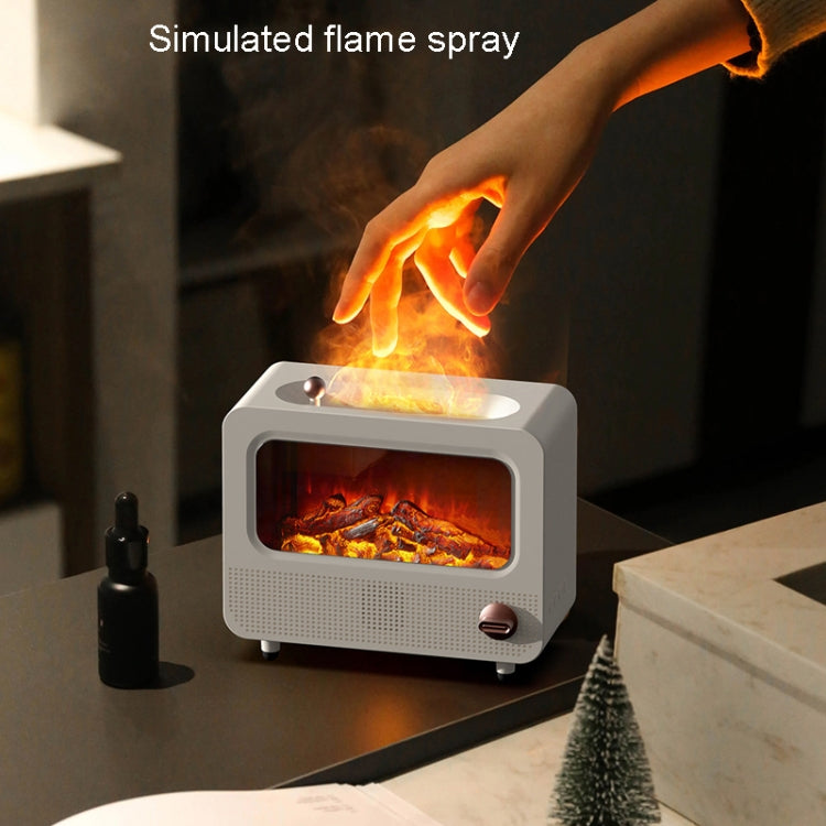 USB White Noise Simulation Flame Fire Furnace Aromatherapy Machine Indoor Large Spray Measurement Humidifier