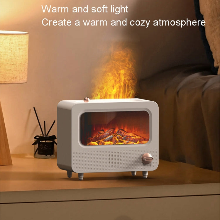 USB White Noise Simulation Flame Fire Furnace Aromatherapy Machine Indoor Large Spray Measurement Humidifier