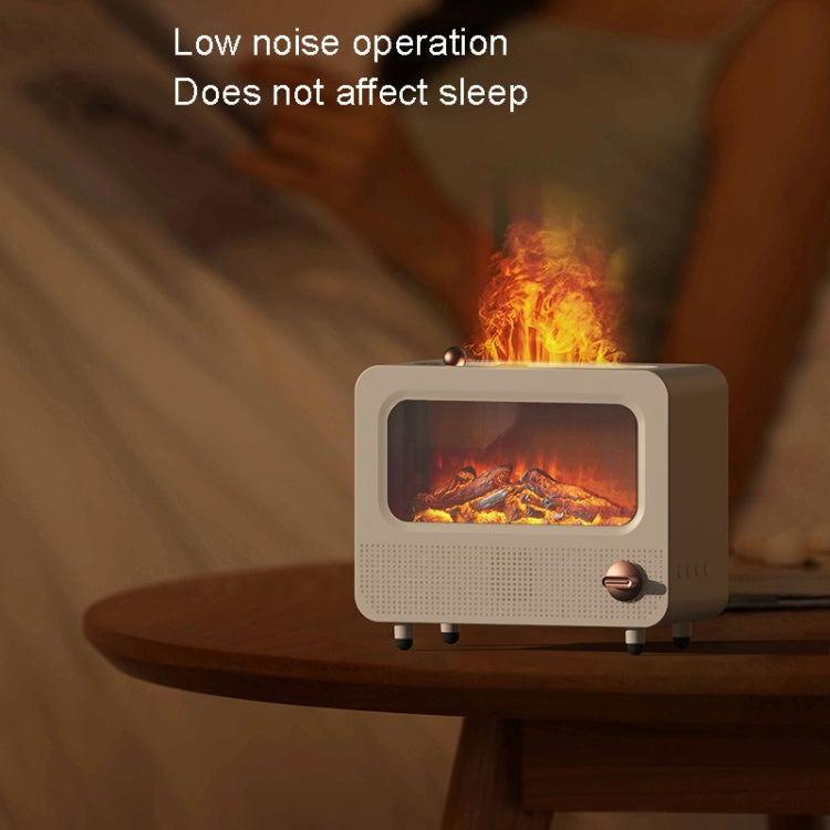 USB White Noise Simulation Flame Fire Furnace Aromatherapy Machine Indoor Large Spray Measurement Humidifier