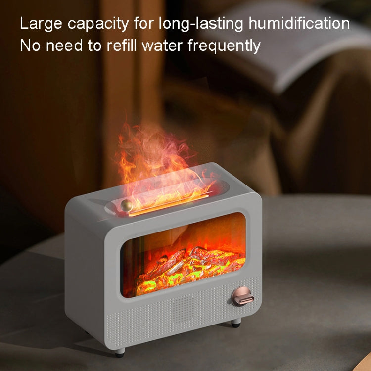 USB White Noise Simulation Flame Fire Furnace Aromatherapy Machine Indoor Large Spray Measurement Humidifier