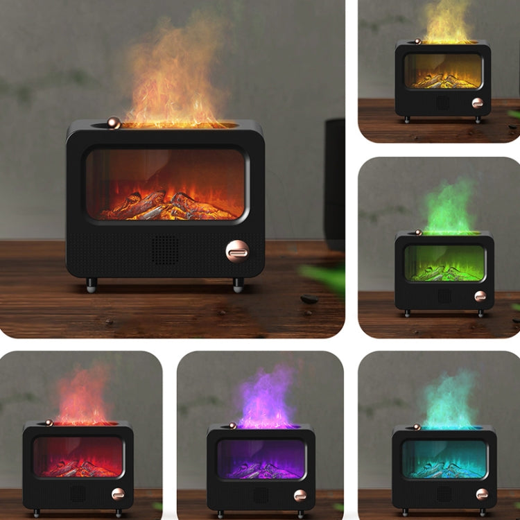 USB White Noise Simulation Flame Fire Furnace Aromatherapy Machine Indoor Large Spray Measurement Humidifier