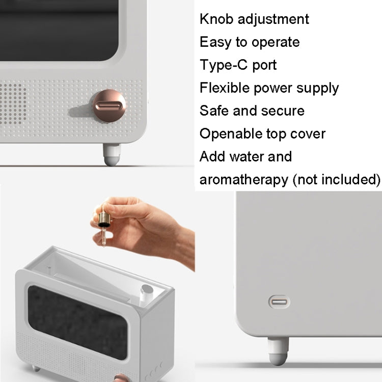 USB White Noise Simulation Flame Fire Furnace Aromatherapy Machine Indoor Large Spray Measurement Humidifier