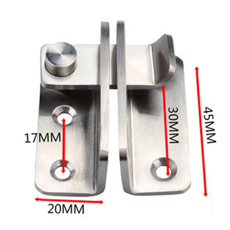 Stainless Steel Sliding Door Latch No Punch Latch Door Bolt Catch With Screw