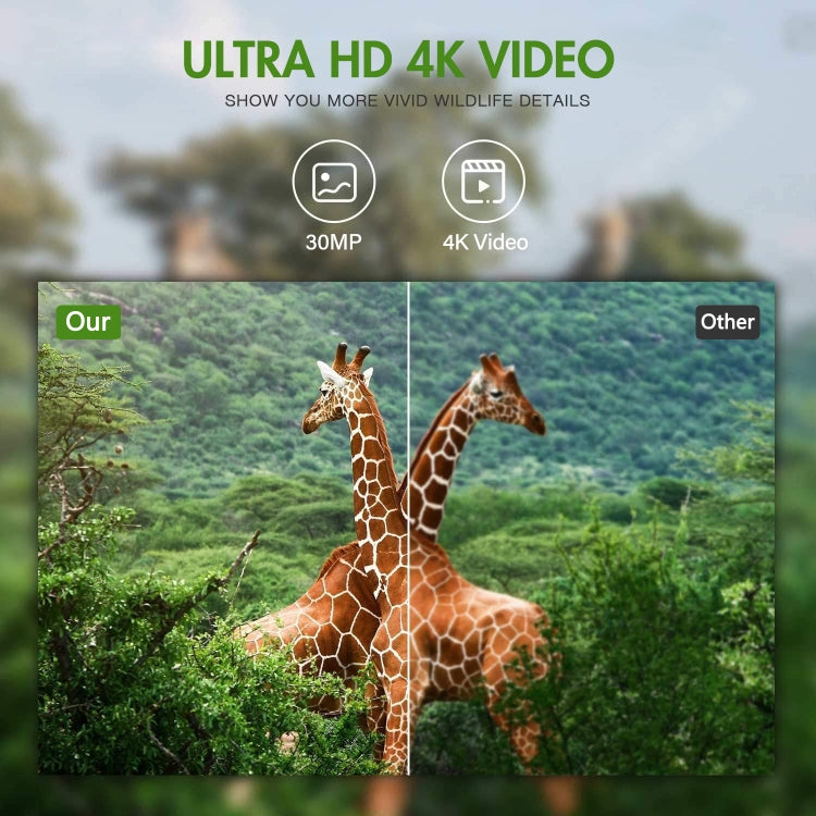 4K Outdoor Tracking Hunting Camera APP Remote Phone Control To View Photos / Video At Any Time