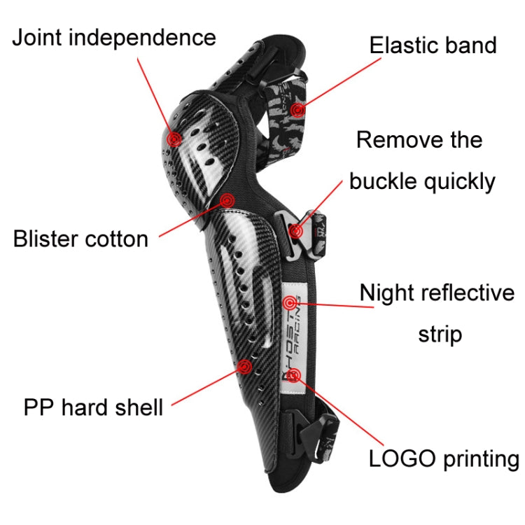 GHOST RACING Motorcycle Protective Gear Off-road Racing Knee Pads Elbow Pads