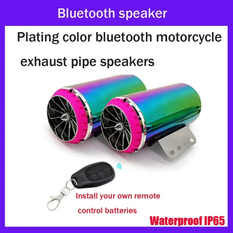 Motorcycle Subwoofer Color-Coated Audio Exhaust Pipe Simulator