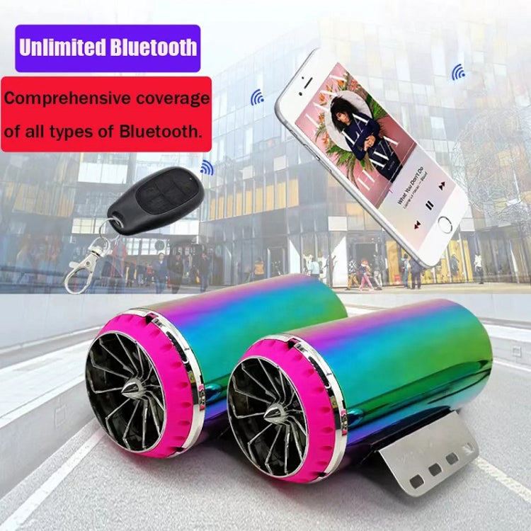 Motorcycle Subwoofer Color-Coated Audio Exhaust Pipe Simulator