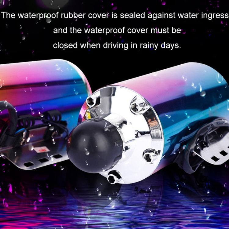 Motorcycle Subwoofer Color-Coated Audio Exhaust Pipe Simulator