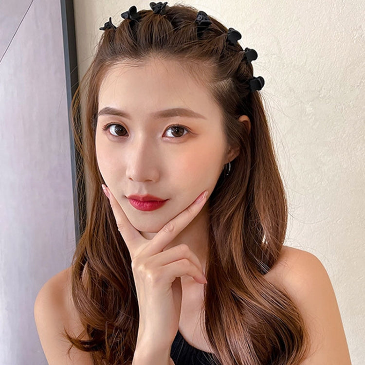 10pcs /Pack  Girls Plastic Hairpin Safe Hair Crab Clip Hair Claw